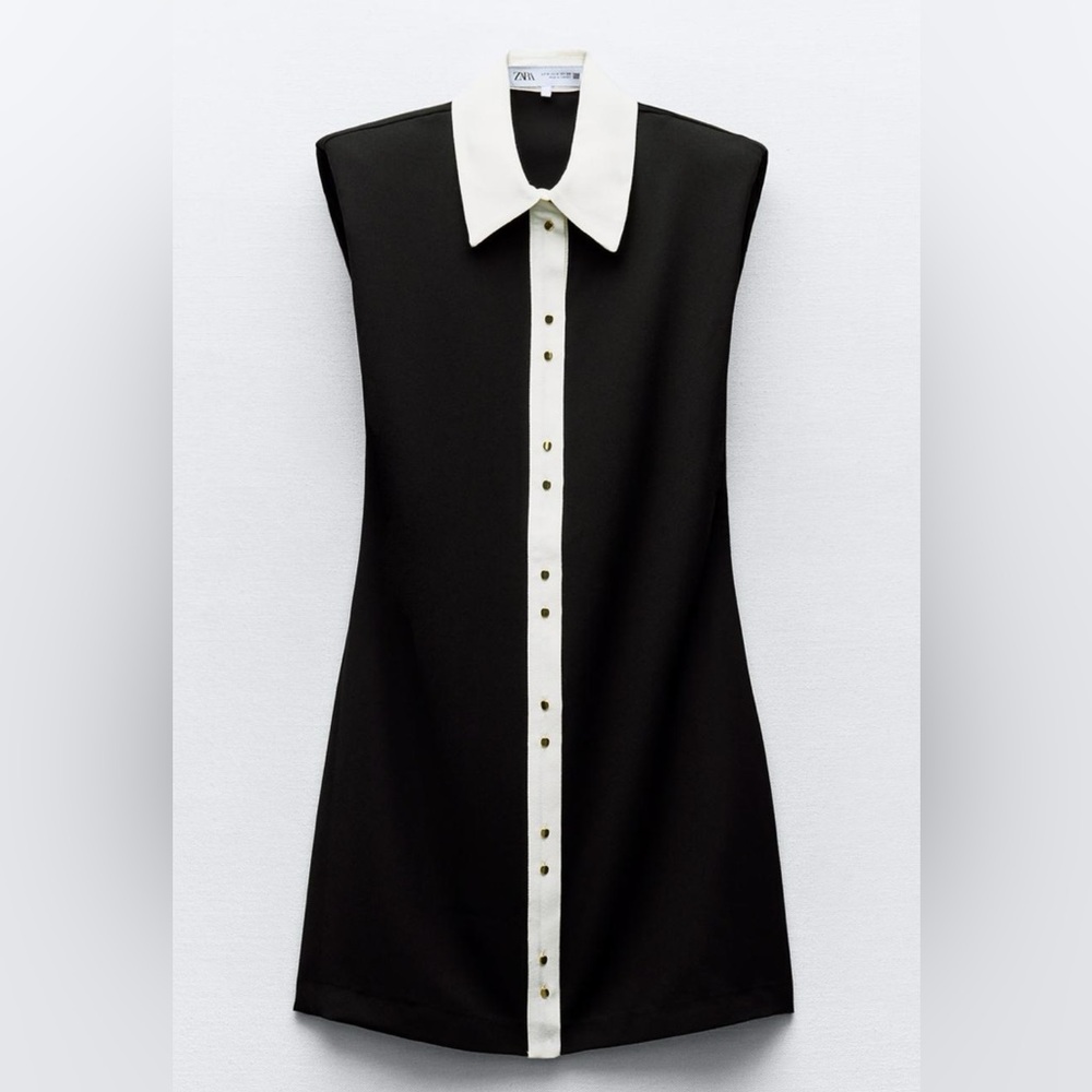 Shoulder pad mini dress